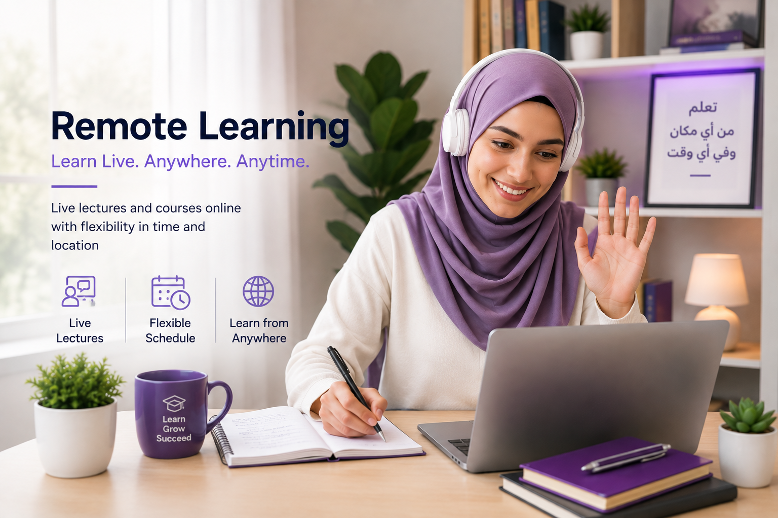 Instructor leading remote learning