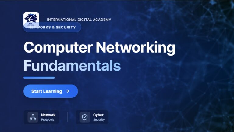 دورة أساسيات شبكات الحاسوب
