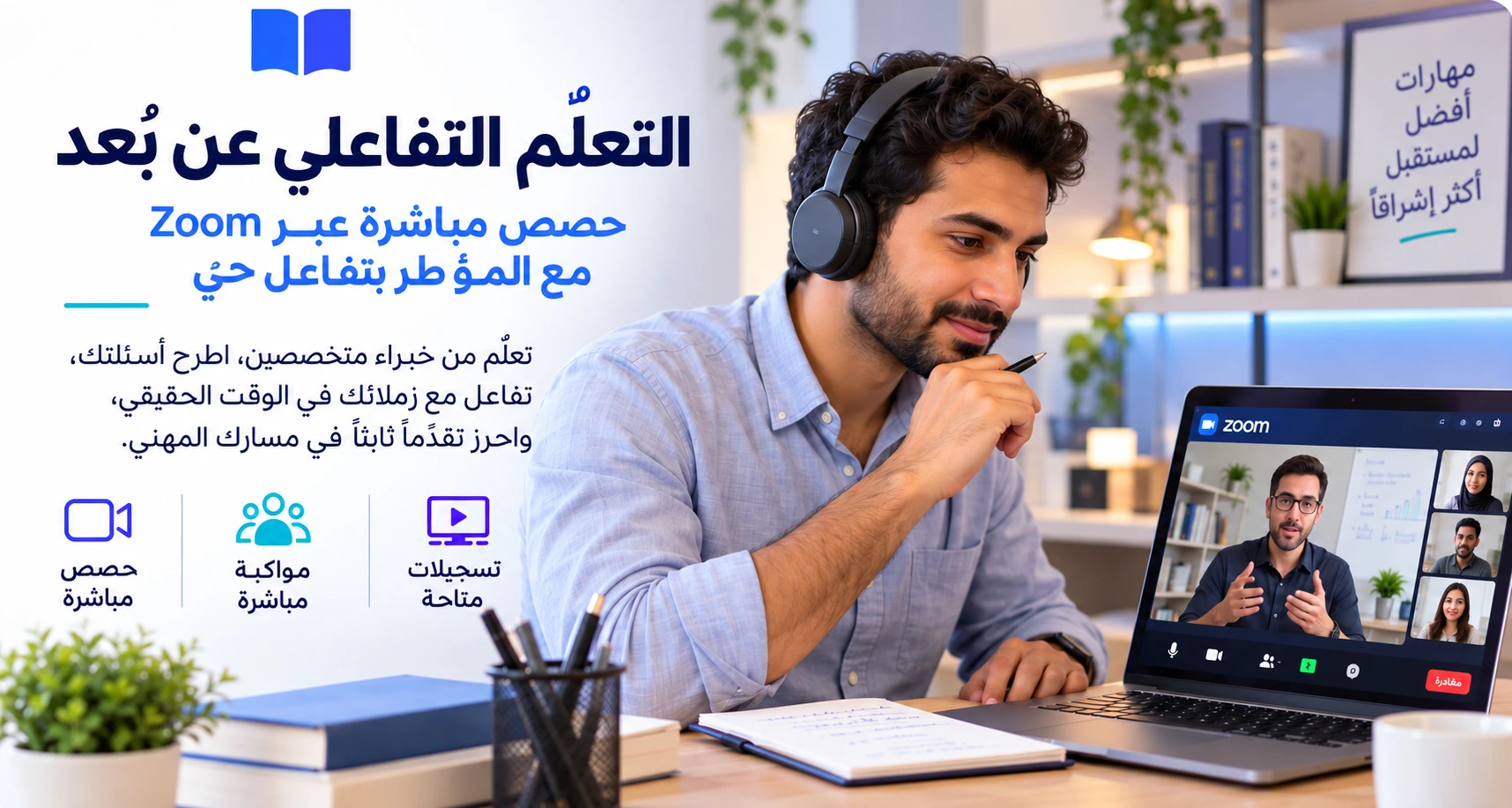 Instructor leading remote learning