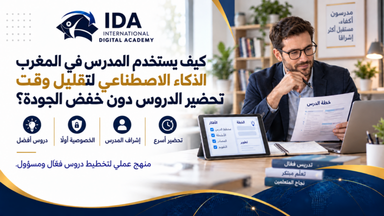 كيف يستخدم المدرس في المغرب الذكاء الاصطناعي لتقليل وقت تحضير الدروس دون خفض الجودة؟